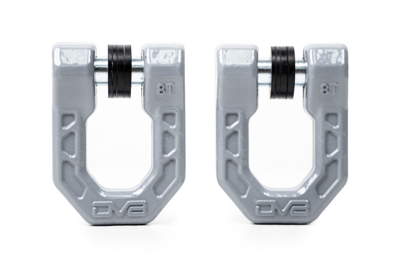 DV8 Offroad Elite Series D-Ring Shackles - Pair (Gray) - #UNSK-01GR