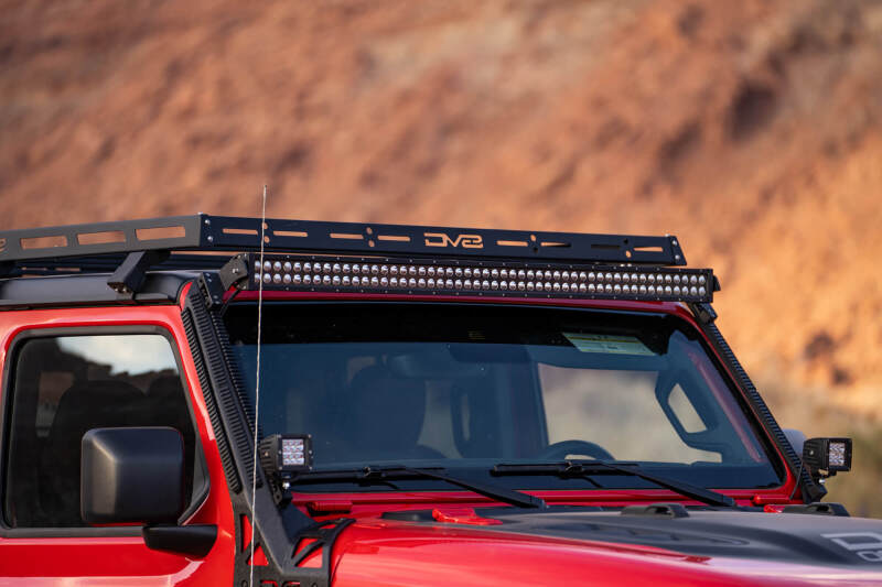 DV8 Offroad 07-18 Jeep Wrangler JK 4 DR / JL 2 DR & JT / 18+ Gladiator Roof Rack - #RRJL-02