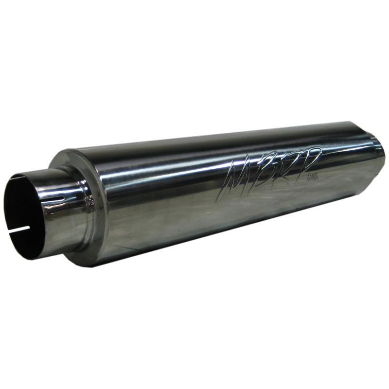 MBRP M2220S Universal Muffler - 5" in/out, 8" body, 31" overall, Quiet Tone | T409 Stainless