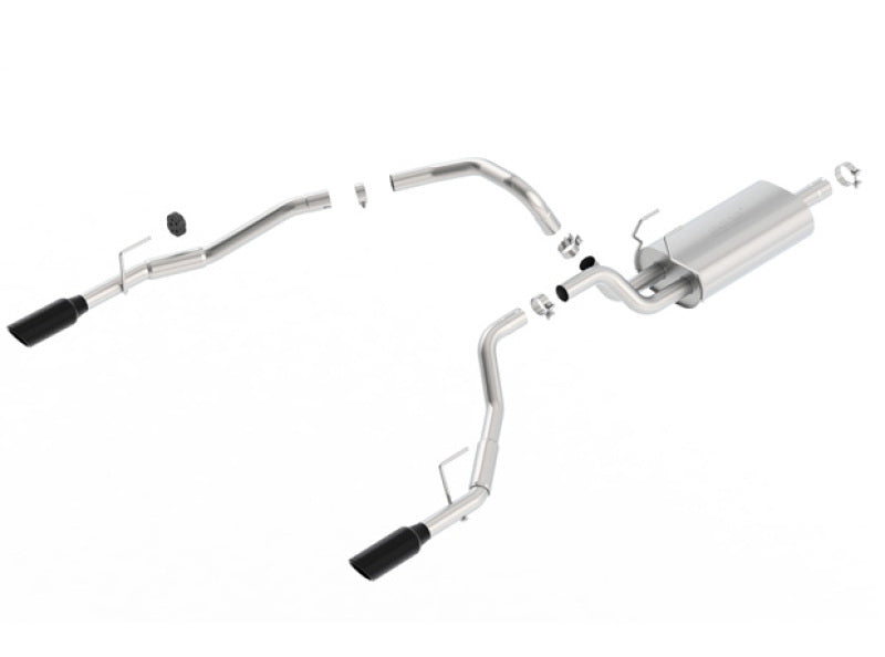 Borla 140552BC 09-17 Ram 1500 5.7L V8 5in Single Tip Black Chrome Cat-Back Touring Exhaust Through Bumper - #140552BC