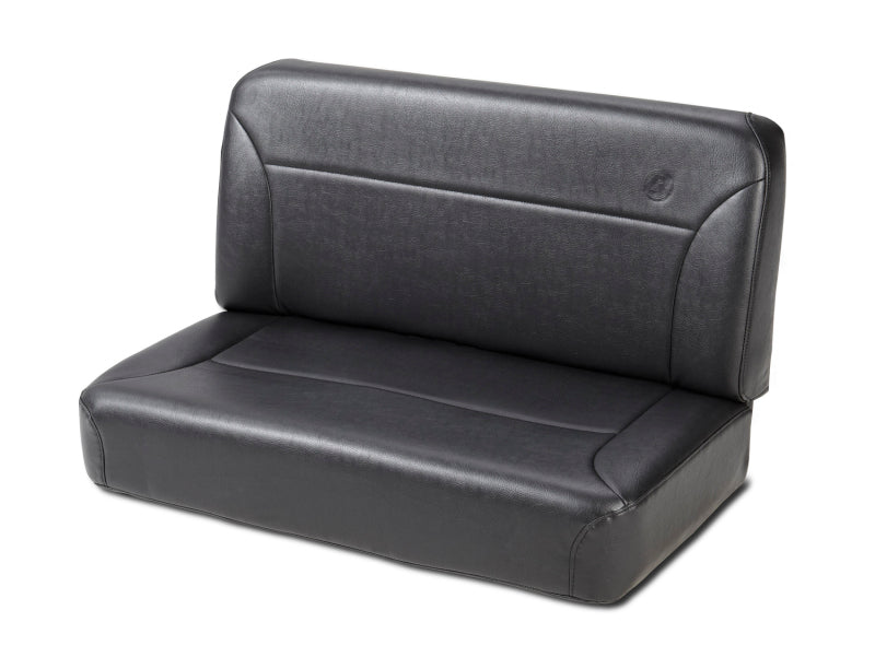 Bestop Back Seat - 55-83 for Jeep CJ5 Rear Trailmax II Fixed (All Vinyl Black