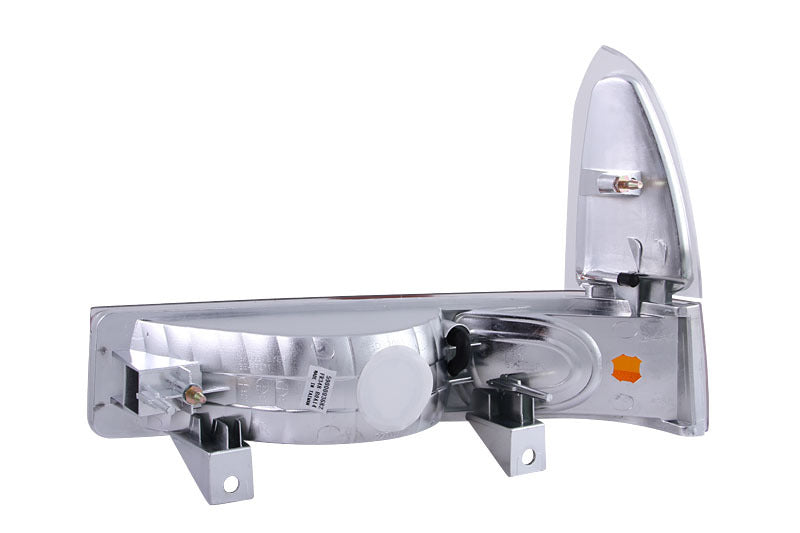 ANZO 1999-2004 Ford F-250 Super Duty Parking Lights - Chrome Amber