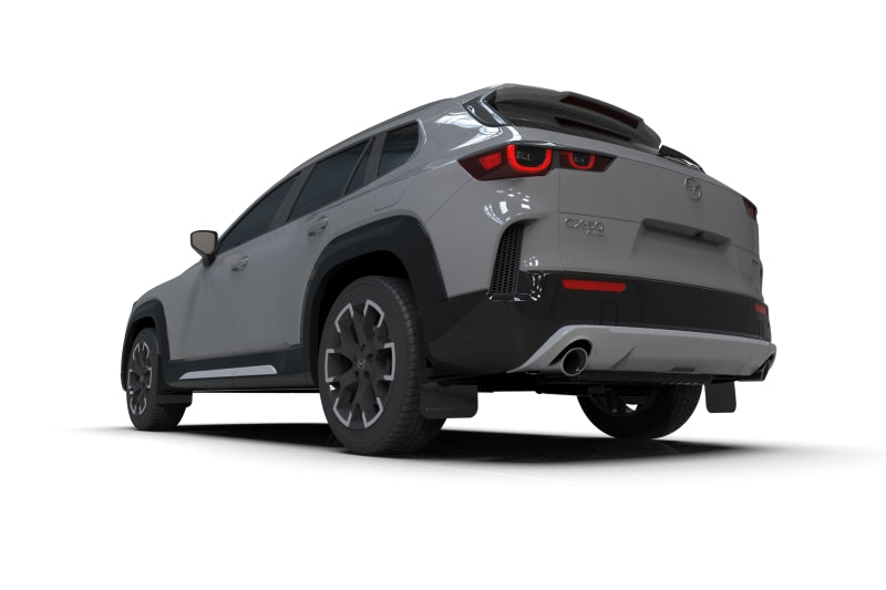 Rally Armor UR Mud Flaps - 2023-2025 Mazda CX-50 - Black/Red Logo - #MF107-UR-BLK-RD