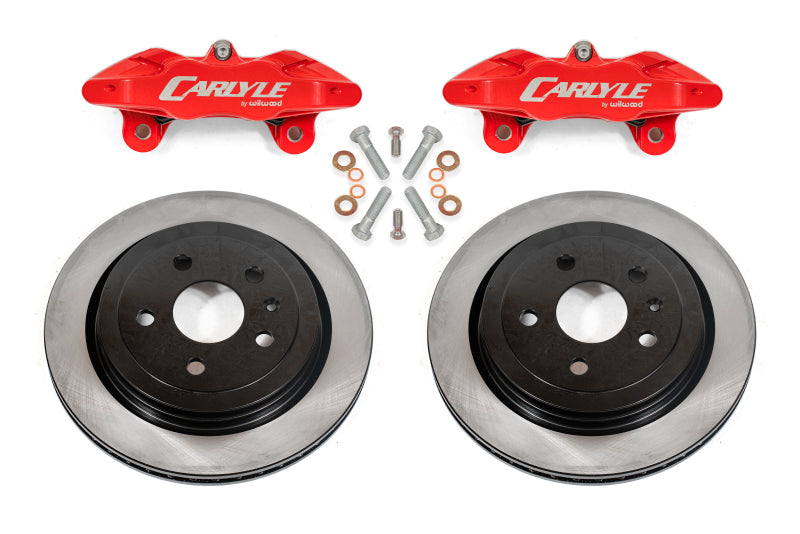 BMR 1997-2004 Chevrolet Corvette C5 / 2005-2013 C6 Brake Kit For 15in Conversion Solid Rotors Red Calipers