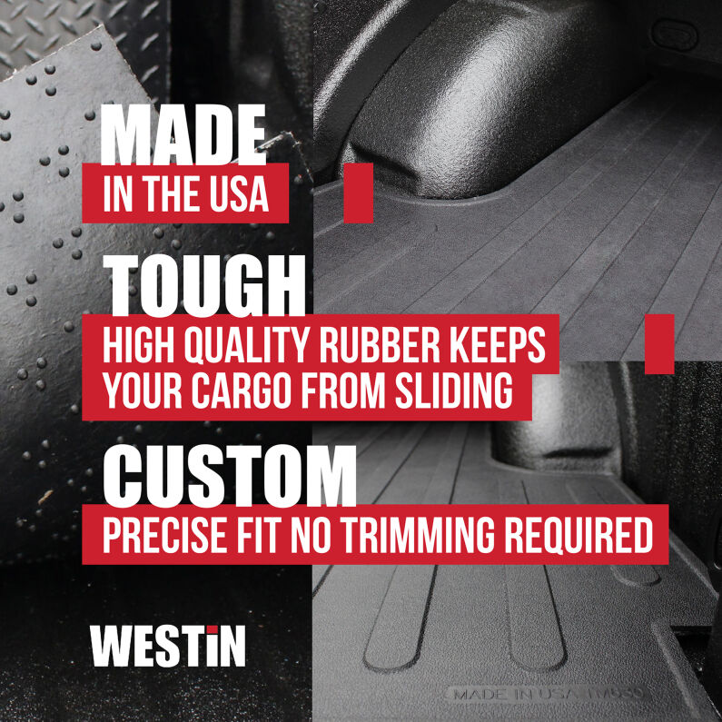 Westin 50-6385 Truck Bed Mat for 2015-2022 Chevrolet/GMC Colorado/Canyon Black