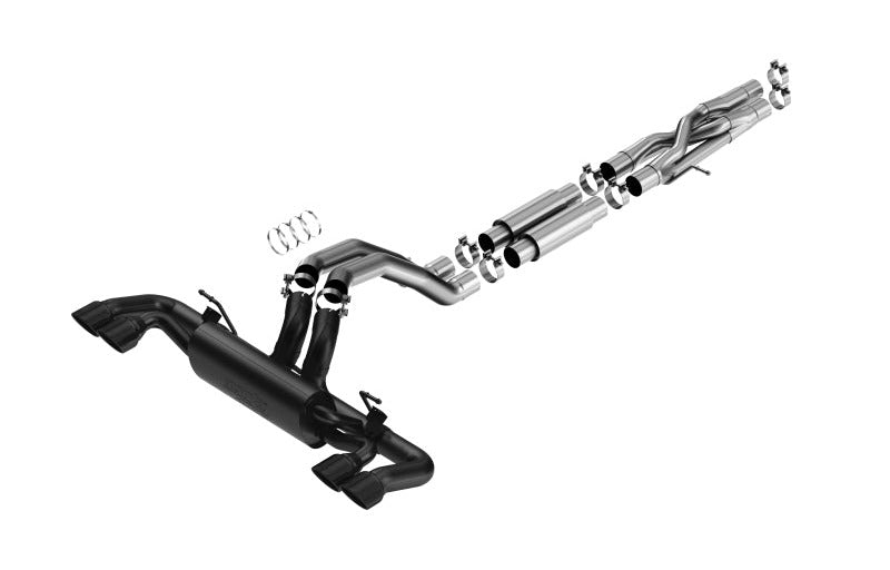 Borla 140893CB 21-26 Jeep Wrangler Rubicon 392 6.4L V8 AT 4WD 4DR ATAK Cat-Back Exhaust - Coated Black - #140893CB