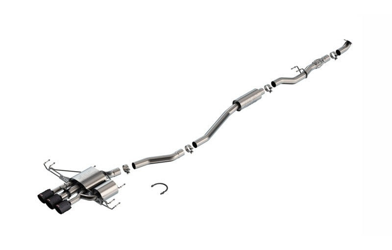 Borla 140986CFBA 2024-2026 Acura Integra Type S ATAK Cat Back Exhaust - Carbon Fiber & Black Anodized - #140986CFBA