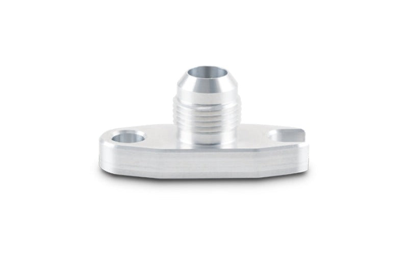 Vibrant 2.00in Bolt Hole -10AN Male Flare Aluminum Oil Drain Flange with Crowfoot