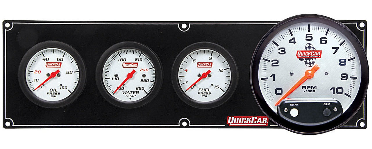 QuickCar Extreme 3-1 Gauge Panel OP/WT/FP/5"Tach