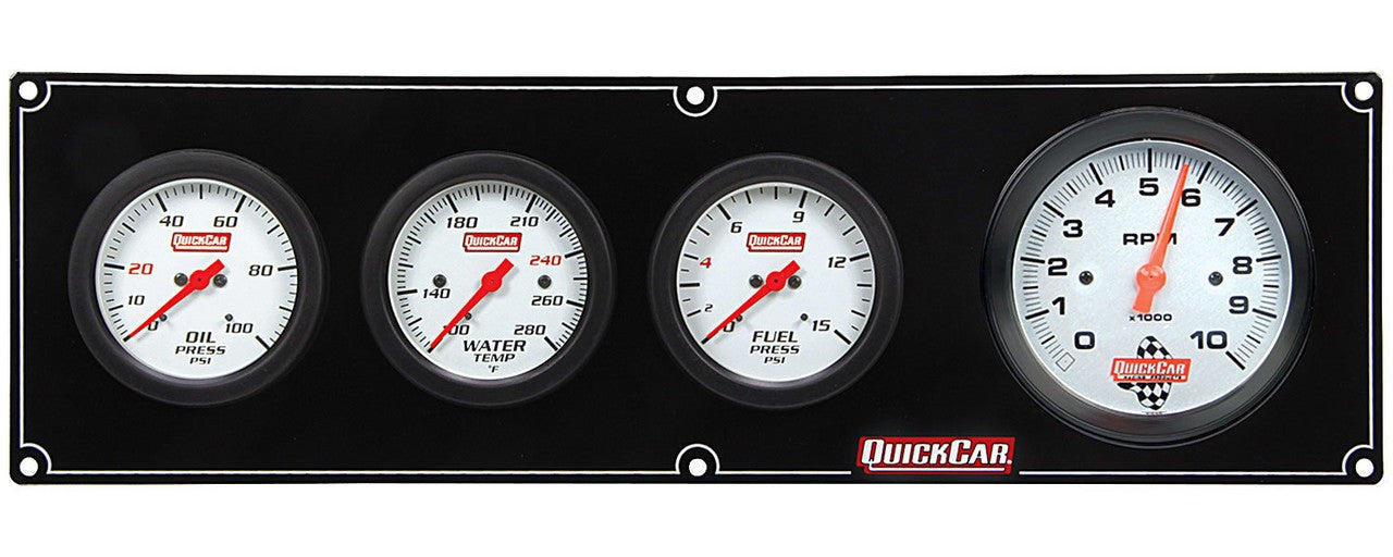 QuickCar Extreme 3-1 Gauge Panel OP/WT/FP/3"Tach