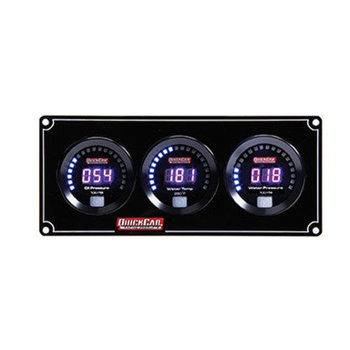 QuickCar Digital 3 Gauge Panel OP/WT/WP