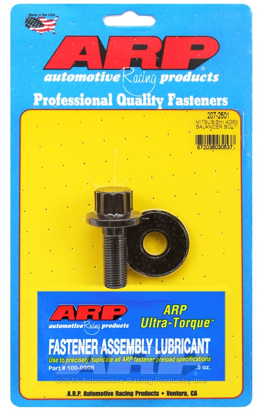 ARP 207-2501 for Mitsubishi 2.0L 4G63 DOHC Harmonic Balancer Bolt Kit