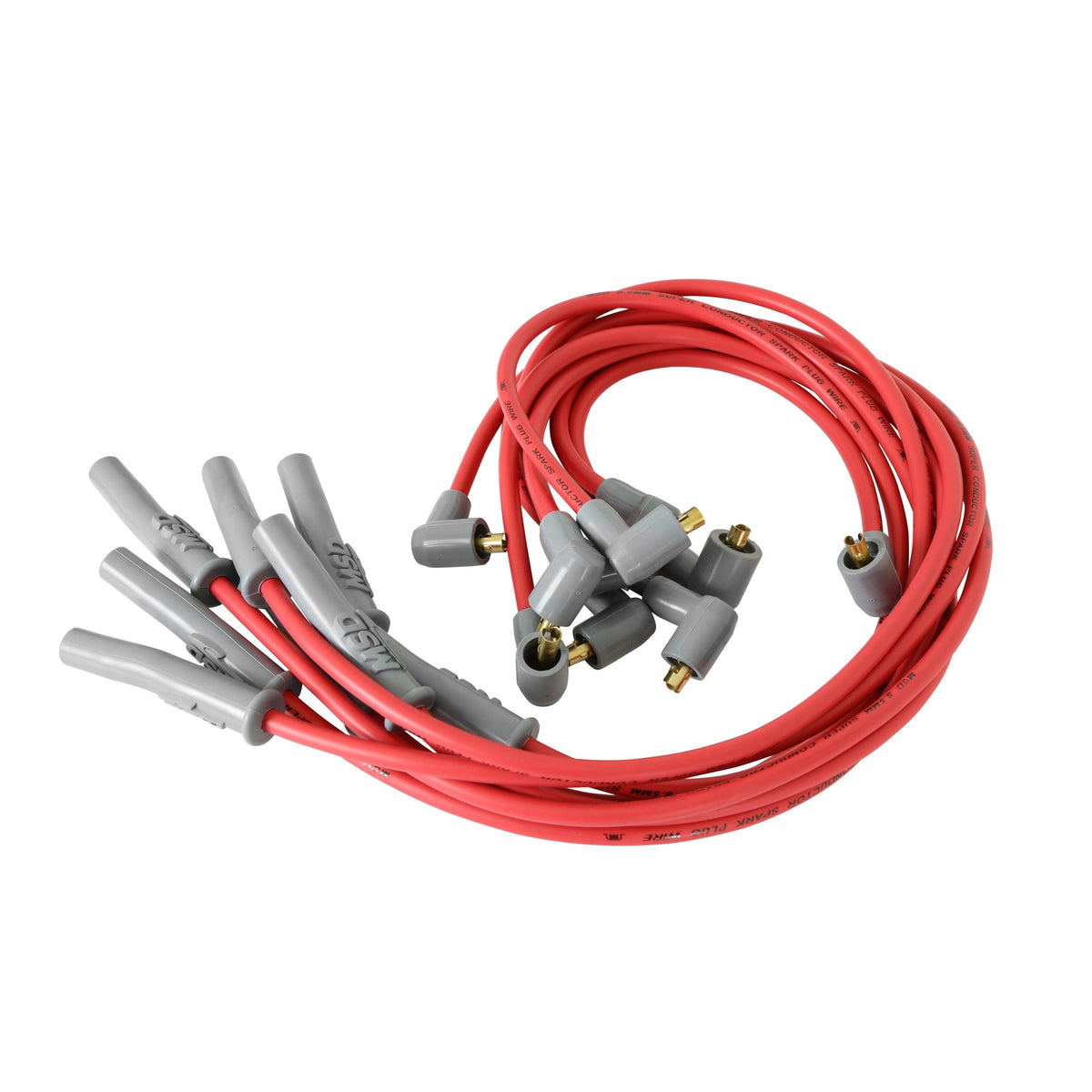MSD 31389 Super Conductor Spark Plug Wire Set for Ford 351C-400, Socket