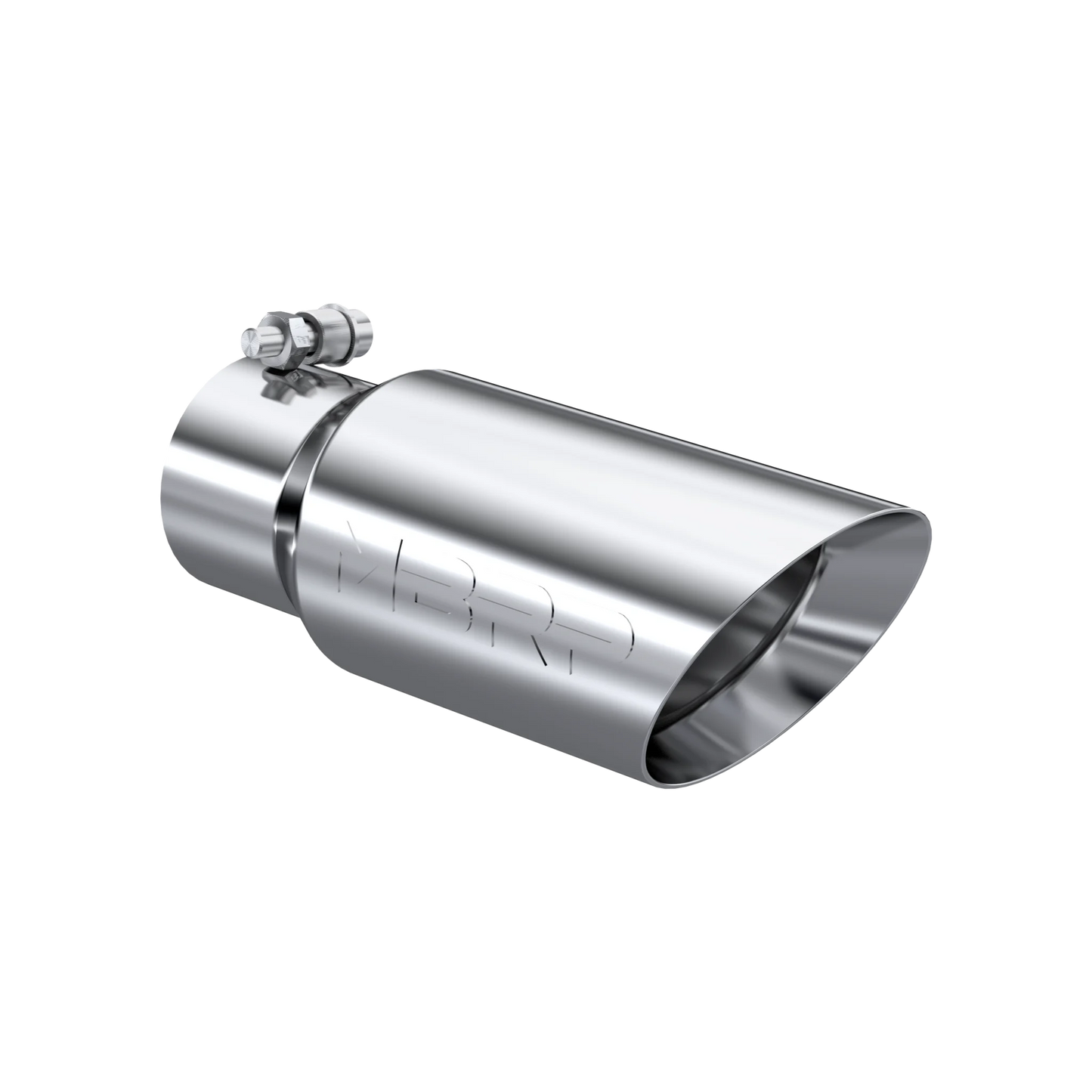 MBRP T5156 Exhaust Tip - 4" OD; Dual Wall Angled; 3" inlet; 10" length | T304 Stainless