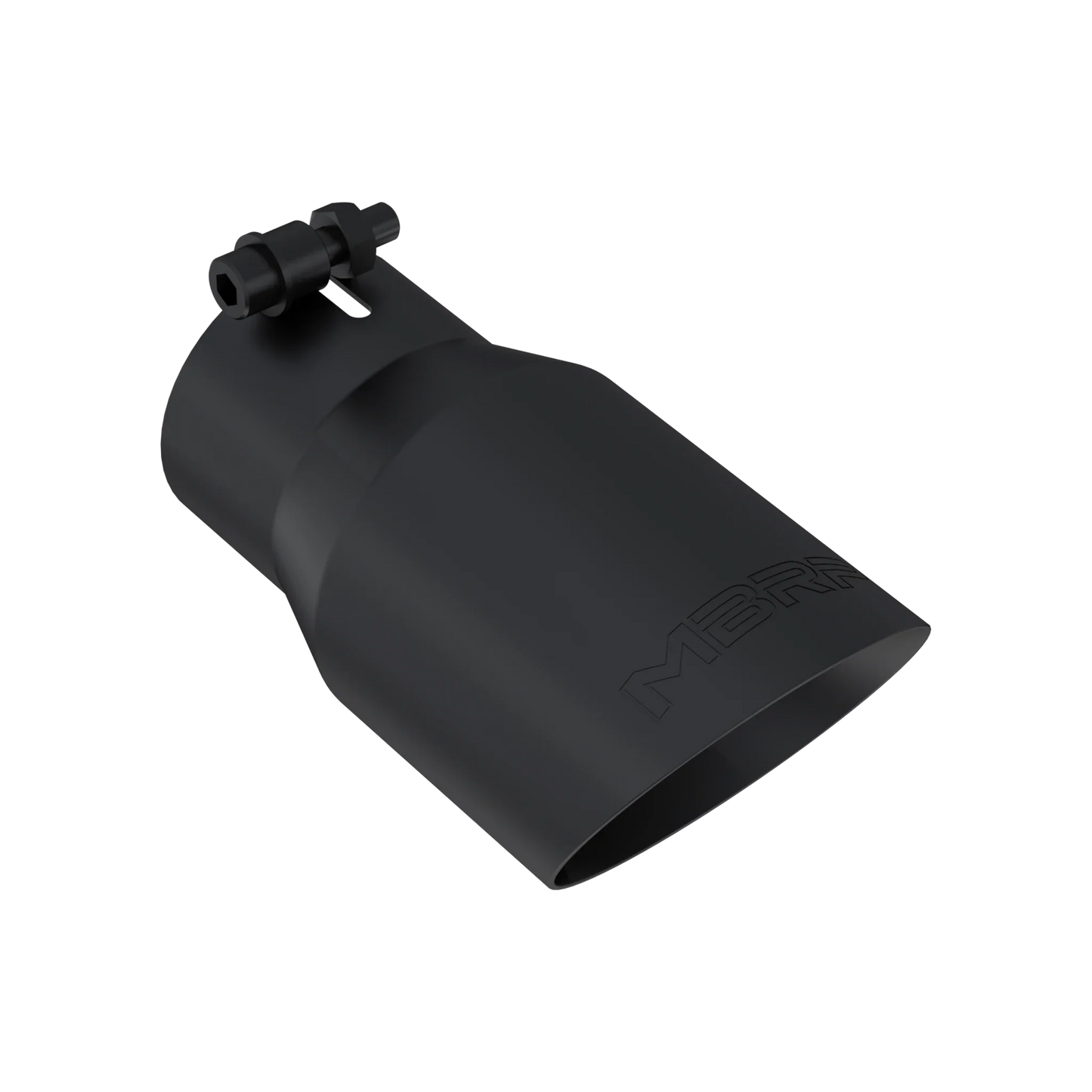 MBRP T5122BLK Exhaust Tip - 4" OD; Dual Wall Angled; 3" inlet; 8" length | Black Coated
