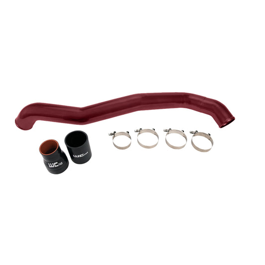 Wehrli Custom Fabrication WCF100353-RED Driver Side 3in Intercooler Pipe WCFab Red for 2011-2016 Chevrolet Silverado / GMC Sierra 2500 HD / 3500 HD LML Duramax