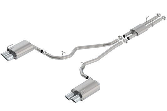 Borla 140821 2020 Ford Explorer ST 3.0L V6 2.25in ATAK Exhaust - Chrome Tips - #140821