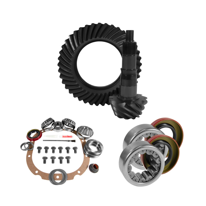 Yukon Gear & Axle YGK2056 8.8in for Ford 3.73 Rear Ring & Pinion Install Kit 2.99in OD Axle Bearings and Seals
