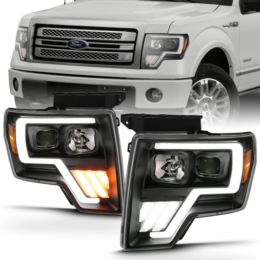 ANZO 2009-2014 Ford F-150 LED Projector Headlights