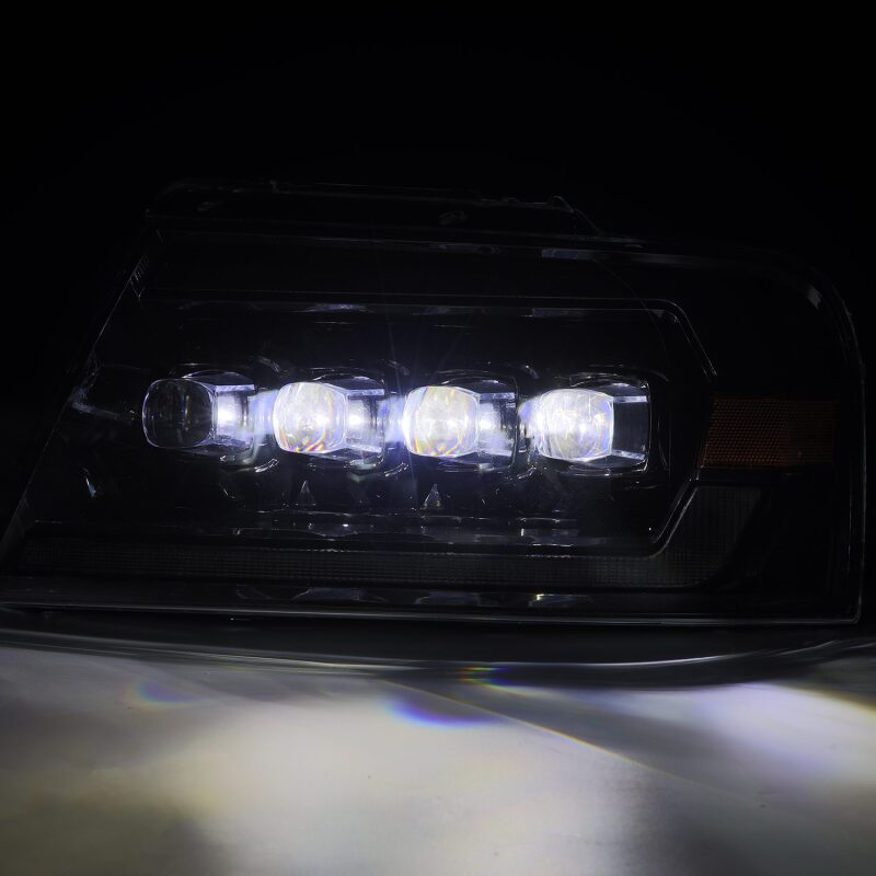AlphaRex 880130 04-08 Ford F-150 (No 2004 Heritage) NOVA-Series LED Projector Headlights Chrome w/Activation Light / Sequential Signal