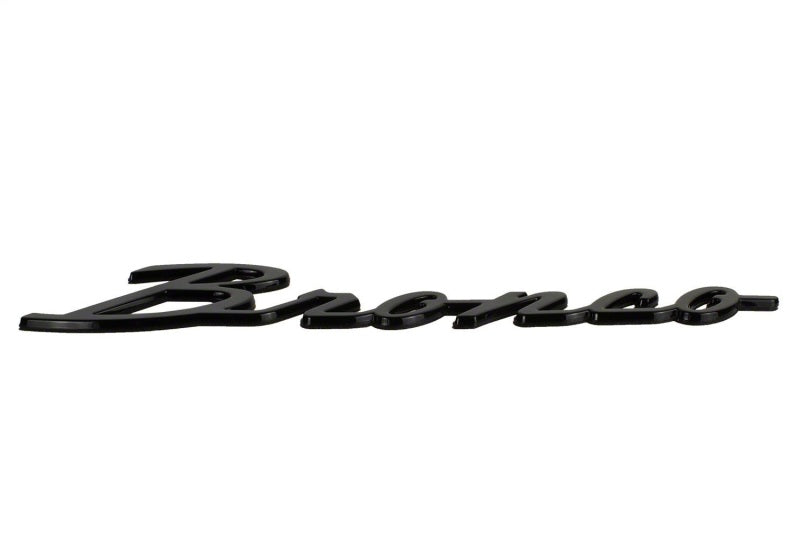 Ford Racing for 2021-2024 Bronco Classic Script Fender Badge Kit - Gloss Black