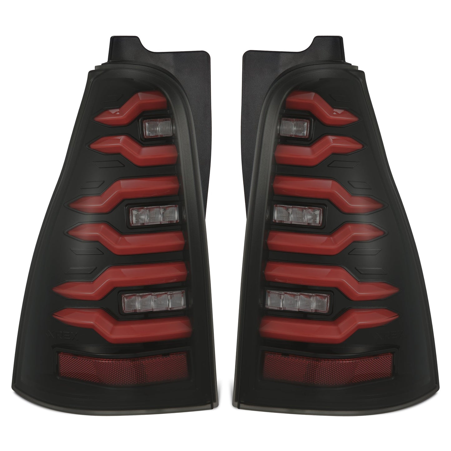 AlphaRex 690080 03-09 Toyota 4Runner LUXX-Series LED Tail Lights- Black/Red