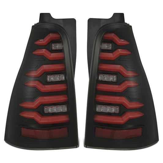 AlphaRex 690080 03-09 Toyota 4Runner LUXX-Series LED Tail Lights- Black/Red