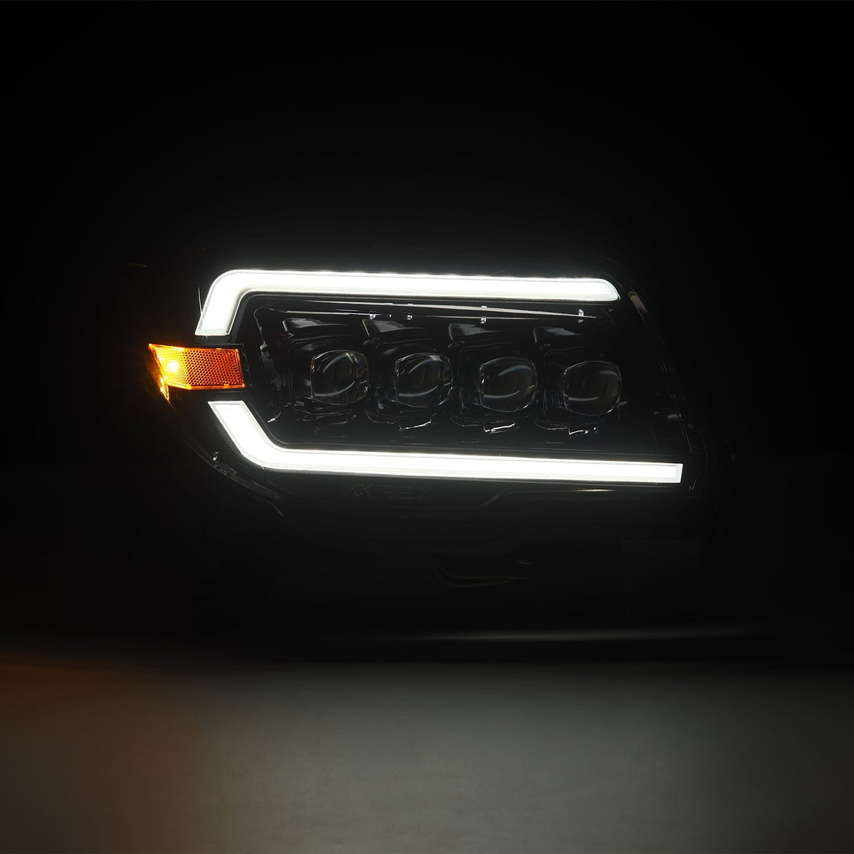 AlphaRex 880372 03-09 Toyota 4Runner NOVA LED Projector Headlights Alpha Black w/Activation Light/Sequential Signal/Switchback DRL