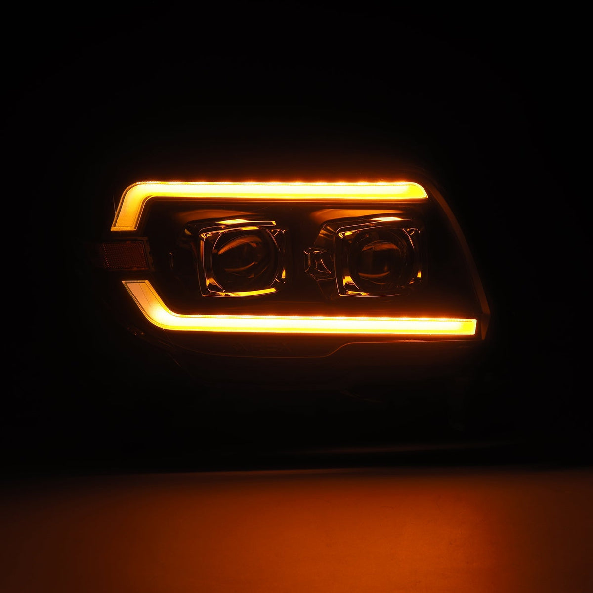 AlphaRex 880375 03-09 Toyota 4Runner PRO-Series Projector Headlights Black w/Activation Light/Sequential Signal/DRL