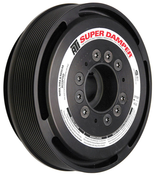 ATI Performance Products 918624 Super Damper Harmonic Balancer 8.53 in Aluminum 11/6 Groove 14% Overdrive for 2009-2013 Chevrolet Corvette ZR1 (LS9)