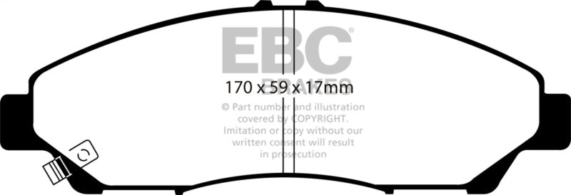 EBC 07-13 Acura MDX 3.7 Ultimax2 Front Brake Pads UD1280