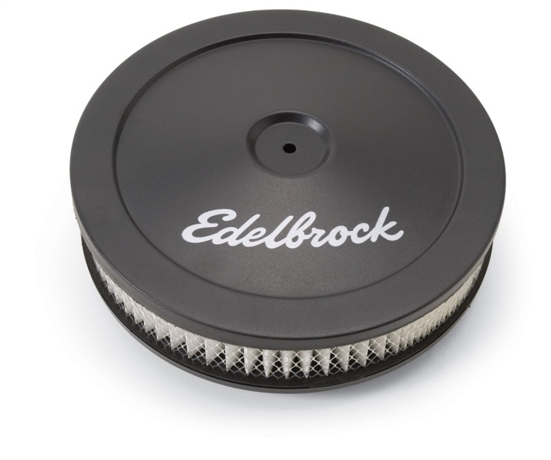 Edelbrock 1203 Pro-Flo Round Air Cleaner 10 in x 3-1/2 in Paper Element Black