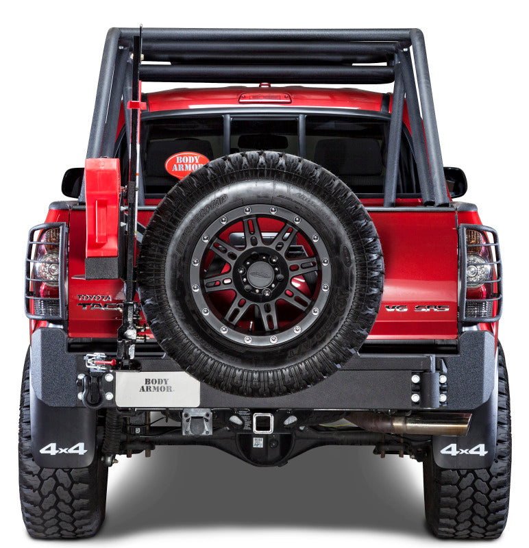Body Armor 4x4 (TC-2961) - Black - Steel Rear Bumper for 2005-2013 Toyota Tacoma