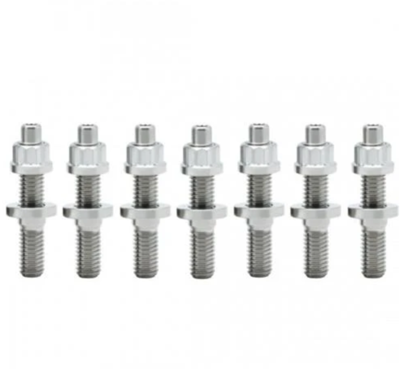 BLOX Racing SUS303 Stainless Steel Exhaust Manifold Stud Kit M8 x 1.25mm 45mm in Length - 9-piece BXFL-00307-9