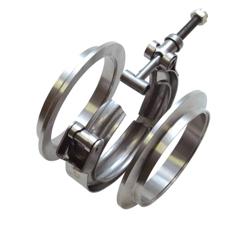 Vibrant SS Quick Release V-Band Clamp for V-Band Flanges with 4.65in O.D.