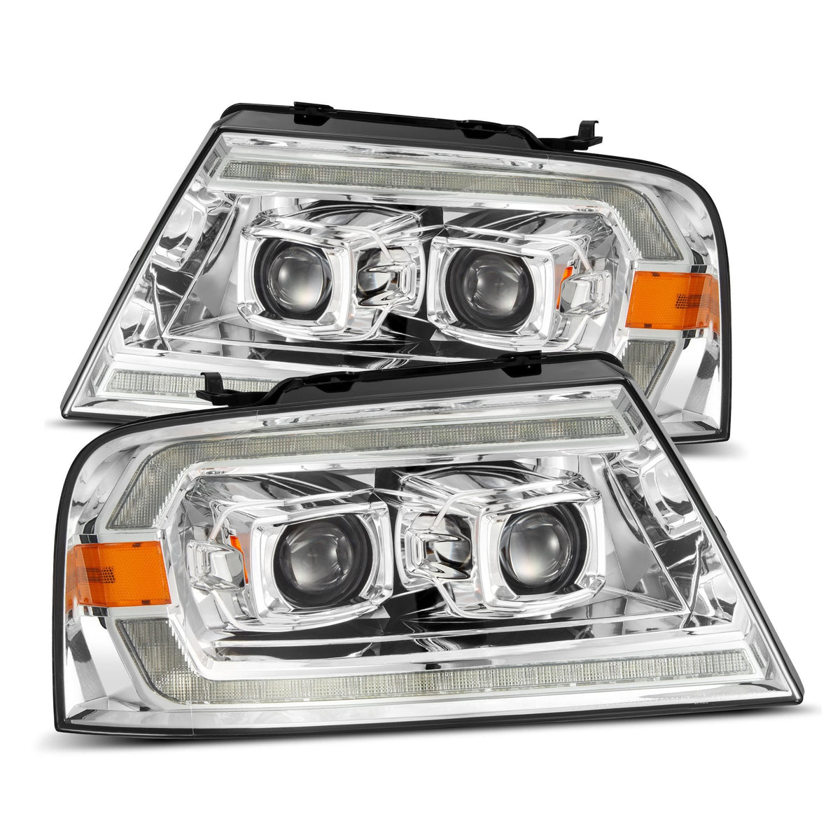 AlphaRex 880133 04-08 Ford F150 Chrome LUXX Series Projector headlights