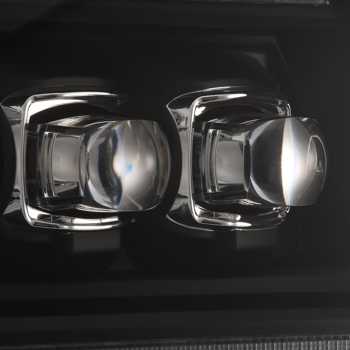 AlphaRex 880128 04-08 Ford F-150 (No 2004 Heritage) NOVA-Series LED Projector Headlights Alpha-Black with Activation Light / Sequential Signal