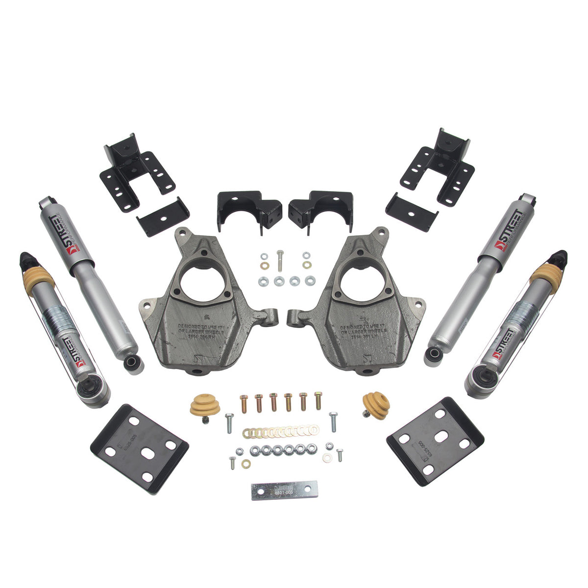 Belltech Lowering Kit 16.5-17 for Chevrolet Silverado All Cab 2WD 3-4F/5-6R