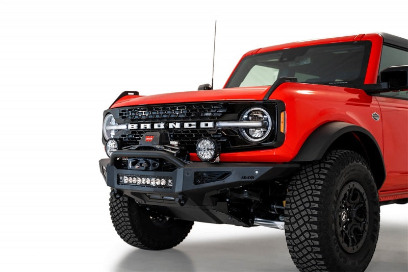 Addictive Desert Designs for 2021+ Ford Bronco Rock Fighter Front Bumper - Hammer Black