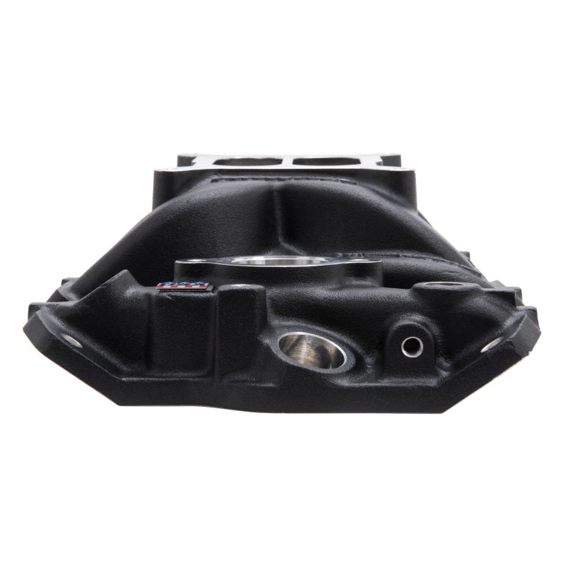 Edelbrock 27033 Intake Manifold Performer EPS SBC with Oil Fill Tube and Breather Black