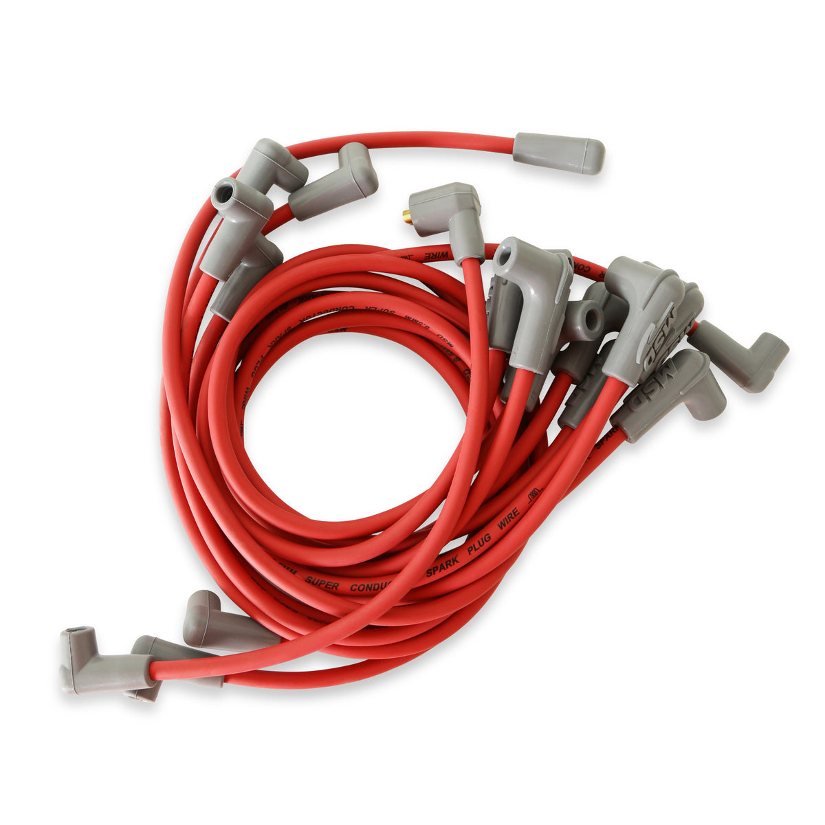 MSD 31489 Super Conductor Spark Plug Wire Set, Big Block for Chevy Marine, HEI