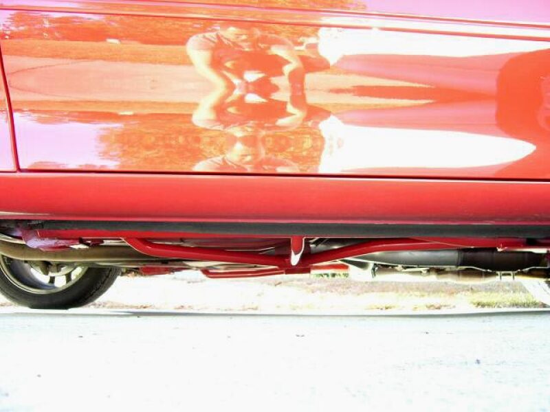 UMI Performance 2003-R 3-Point Subframe Connectors Weld-In Red
