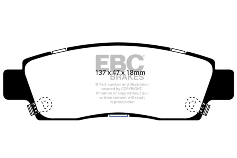 EBC 07+ Buick Enclave 3.6 Extra Duty Rear Brake Pads ED91672