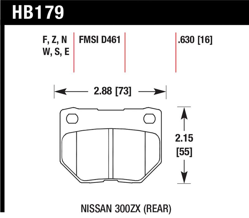 Hawk Performance HB179B.630 HPS 5.0 Street Brake Pads