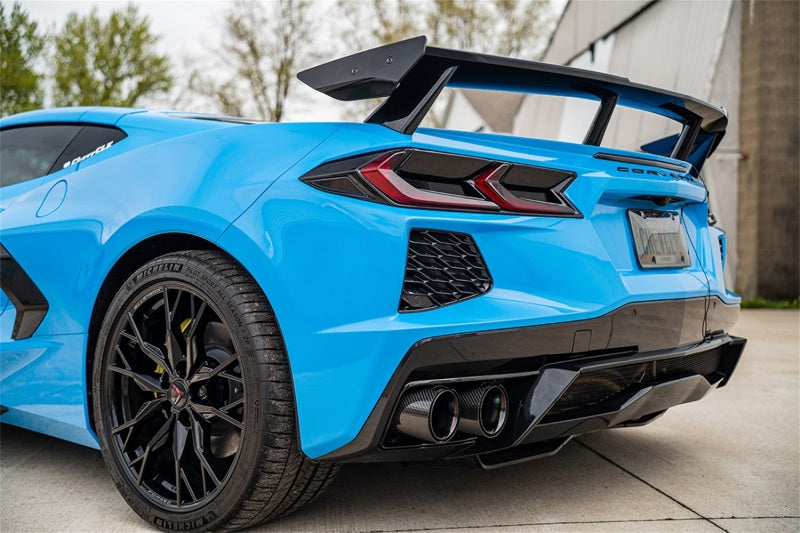 Corsa 20-26 Chevrolet Corvette C8 RWD 4.5in Carbon Fiber Black PVD Tip Kit (For Corsa Exhaust Only)