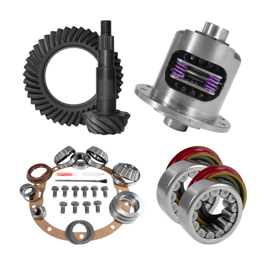 Yukon Gear & Axle YGK2019 8.6in for GM 4.56 Rear Ring & Pinion Install Kit 30 Spline Positraction Axle Bearings and Seals