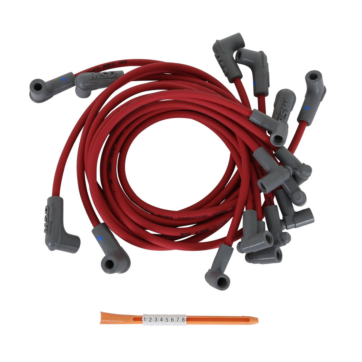 MSD 31549 Red Super Conductor Wire Set, for Chevy Sprint Car