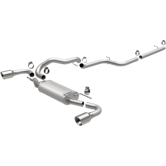 MagnaFlow 15146 10-12 Mazda 3 L4 2.5L Hatchback Split Rear Exit Stainless Cat Back Performance Exhaust - #15146