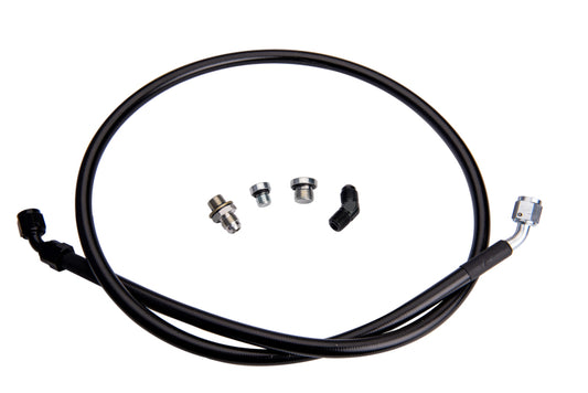Fleece Performance FPE-DTFL-S3S4-0116 Remote Turbo Oil Feed Line Kit for 01-16 Duramax/w 1/4 NPT Oil Inlet