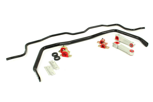 UMI Performance 101213-B Front and Rear Sway Bar Kit Black for 2005-2014 Mustang